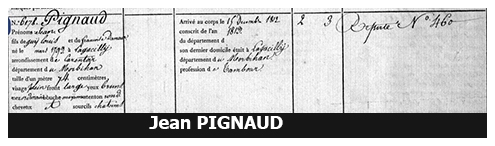 Militaire Sous Napol&eacute;on, Num&eacute;ro de Matricule 6178